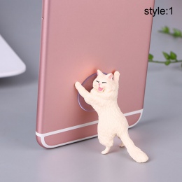 1 szt Cute Cat posiadacz telefonu uniwersalny telefon komórkowy Tablet stojak przyssawka telefon komórkowy mocowania SD998