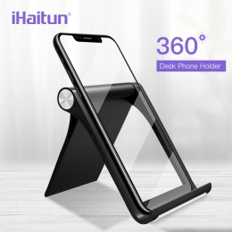 IHaitun 360 telefon komórkowy biurko stojak uchwyt do iPhone XS MAX XR X zamontować telefon stoisko Tablet dla Xiaomi Redmi uwag