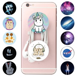 Nowy Pop gniazdo posiadacz telefonu okrągłe struktury PopSocket gwiaździste niebo wzór piękny uchwyt na telefon Ring Ring rozsze