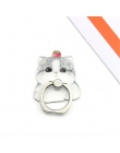 UVR buldog Husky zwierząt kot telefon komórkowy uchwyt stojak na palec pierścień Smartphone Cute Cat uchwyt stojak dla Xiaomi Hu
