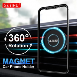 GETIHU telefon samochodowy uchwyt magnetyczny uchwyt do otworu wentylacyjnego komórkowy stojak na smartphone pomoc techniczna na