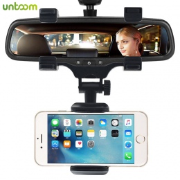 Uniwersalny uchwyt samochodowy na telefon 360 stopni dla Apple iPhone Samsung GPS stojak na smartphone samochód lusterko wsteczn