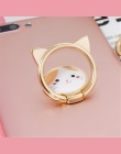 UVR Metal zwierząt kot palec pierścień stojak na smartfona uchwyt uchwyt na telefon komórkowy stojak na iPhone'a Xiaomi Huawei w