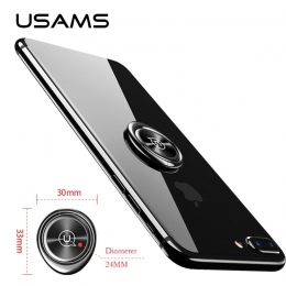USAMS magnetyczny 360 stopni metalowy uchwyt na telefon komórkowy uniwersalny pierścień uchwyt do iPhone'a Samsung ipad tabeli