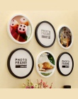 Wiszące na ścianie ramki do zdjęć uchwyt okrągła ramka na zdjęcia DIY drewniane ramki do zdjęć kreatywne prezenty dekoracji domu