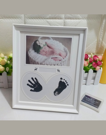 Ramka na zdjęcia ramka na zdjęcia dla dzieci noworodka ściany do zdjęcia odcisk dłoni ślad odcisk atramentowy ramki dla dzieci p