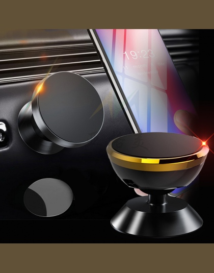 Smartfon samochodowy magnetyczny uchwyt na telefon 360 stopni Dashboard magnes uchwyt na telefon komórkowy stojak w samochodzie 