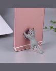 Uchwyt na telefon śliczny kot tablety biurko Sucker żywicy uchwyt na telefon komórkowy stojak Sucker projekt zwierząt uchwyt na 