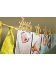 12 miesięcy wyświetlacz flaga dla dzieci prezent urodzinowy wystrój jednego roku życia fototapeta urodziny zdjęcie Folder śliczn