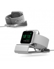 Wykwintne aluminium krzemu uchwyt stacja dokująca ładowarki ładowania pokrowiec do apple zegarek stojak dla apple watch 3/2/1 38