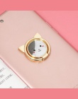 Kot kreskówka palec serdeczny uchwyt na telefon komórkowy dla iPhone XS Max X SE 8 7 Plus stojak do Samsung S8 xiao mi mi 8 szar