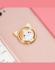 Kot kreskówka palec serdeczny uchwyt na telefon komórkowy dla iPhone XS Max X SE 8 7 Plus stojak do Samsung S8 xiao mi mi 8 szar