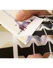 24 sztuk/arkusz DIY rocznika rogu kraft Paper naklejki do albumu fotograficznego ramki dekoracji Scrapbooking
