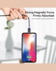 FLOVEME 1 M magnetyczny kabel ładowania, kabel Micro USB do iPhone XR XS Max X magnes ładowarka kabel USB typu C ładowania LED p