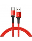 Baseus kabel USB typu C do Samsung Xiao mi czerwony mi uwaga 7 mi 9 t przewód szybkoładujący USB-C ładowarka samochodowa telefon