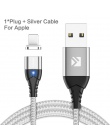 FLOVEME kabel magnetyczny Micro USB typu C dla iPhone oświetlenie kabel 1 M 3A kabel szybkiego ładowania typu C magnes ładowarka