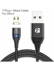 FLOVEME kabel magnetyczny Micro USB typu C dla iPhone oświetlenie kabel 1 M 3A kabel szybkiego ładowania typu C magnes ładowarka