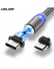 USLION magnetyczny kabel USB szybkie ładowanie kabel USB typu C magnes ładowarka do ładowania danych Micro USB kabel do telefonu
