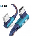 OLAF 2 m USB typu C 90 stopni szybkie ładowanie kabel usb c typu c przewód danych ładowarka usb c dla Samsung S8 S9 uwaga 9 8 Xi