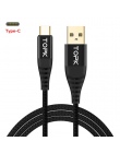 TOPK AN42 3A szybkie ładowanie 3.0 kabel USB typu C do xiaomi Redmi Note 7 szybkie ładowanie typu C kabel do Samsung S9 S10 Plus