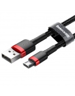 Baseus 1 m 2 m Micro USB kabel do Xiaomi Redmi Note 5 Pro 4 odwracalne Micro USB ładowarka kabel do transmisji danych dla samsun