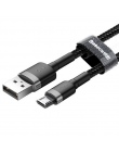 Baseus 1 m 2 m Micro USB kabel do Xiaomi Redmi Note 5 Pro 4 odwracalne Micro USB ładowarka kabel do transmisji danych dla samsun