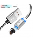 OLAF kabel magnetyczny pleciony typ diody LED C Micro USB magnetyczny kabel usb do ładowania dla Apple iphone X 7 8 6 Xs max XR 