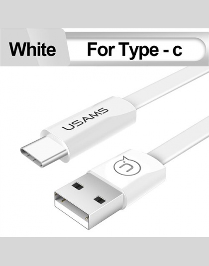USAMS typu C kabel usb szybkie kabel ładowania do Samsunga Xiaomi telefon komórkowy kabel USB C typ C do ładowania danych przewó