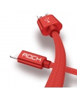ROCK kabel dla iPhone 100 CM 180 CM 300 CM 20 CM 2.4A szybka ładowarka oświetlenie kable USB ładowania przewód do iPhone'a 10 8 