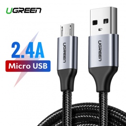 Ugreen kabel Micro USB 2.4A telefon szybka ładowarka z kablem USB dla Xiaomi Redmi Note5 Micro USB ładowarka kabel do transmisji