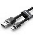 Baseus kabel USB dla iPhone XS Max XR X 8 7 6 6 s Plus 5 5S SE iPad Mini szybkie ładowanie ładowarka przewód danych przewód komó