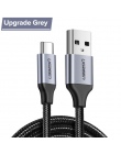 Ugreen 3A USB typu C 90 stopni kabel USB C do Samsung Galaxy S10 S9 Plus Xiao mi mi 8 6 MAX 3 LG USB C szybki kabel danych do ła