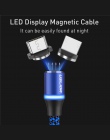 USLION LED magnetyczny kabel USB do Samsung Xiaomi dla iPhone XS X magnes Plug & kabel USB typu C & Micro USB kabel do szybkiego