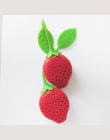 2 sztuk silikonowe Strawberry projekt herbata liściasta sitko zaparzacz do ziół narzędzi filtrujących