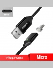 ANBES magnetyczny Micro USB kabel do Xiaomi Huawei telefonu komórkowego z systemem Android szybkiego ładowania bezprzewodowego m