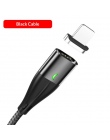TOPK 1 M 3A kabel magnetyczny szybkie ładowanie kabel typu C do ładowarka do iPhone’a ładowania danych kabel Micro USB szybkie ł