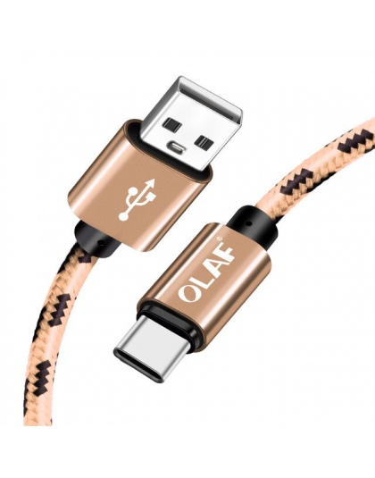 OLAF kabel USB typu C 3A szybkie ładowanie kabel USB typu C do Samsung S10 S9 S8 uwaga 9 8 Huawei Xiao mi mi 6 mi mi 9 USB C prz