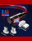 GETIHU 2.5A szybko kabel magnetyczny dla iPhone XS X XR 7 Micro szybka ładowarka USB typu C magnes z systemem Android przewód te