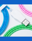 LED Glow płynącej danych ładowarka USB typu C/Micro USB/8 Pin kabel do ładowania dla iPhone X Samsung galaxy S9 S8 przewód ładow