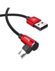 Baseus gra mobilna odwracalne Micro USB kabel do Xiaomi Redmi 4X uwaga 4 5 Plus USB kabel do transmisji danych dla Samsung S6 US