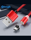 Elough 360 LED magnetyczny kabel do ładowania dla iPhone XR XS MAX X 8 7 6 Plus kabel Micro USB typ C telefon komórkowy ładowark