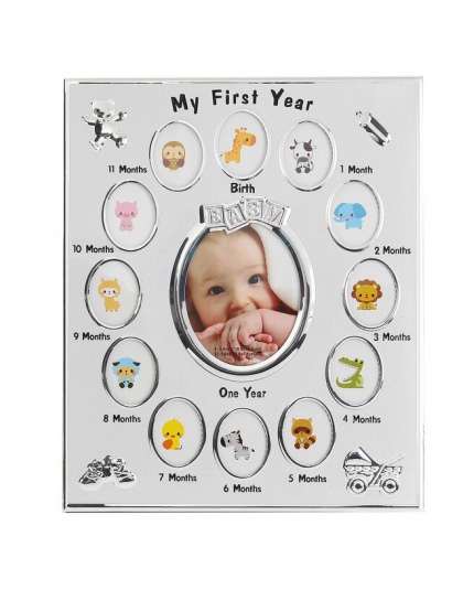 Dla dzieci dla dzieci prezent urodzinowy dekoracje od 1 do 12 miesiąc rok na zdjęcia ramka na zdjęcia ramka na chrzciny prezent 