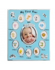 Dla dzieci dla dzieci prezent urodzinowy dekoracje od 1 do 12 miesiąc rok na zdjęcia ramka na zdjęcia ramka na chrzciny prezent 