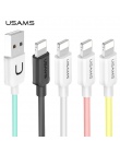 Kabel USB dla iPhone xr, USAMS iOS 2A szybki kabel do ładowania dla iPhone XS X 8 7 6 5 iPad synchronizacja danych USB ładowarka