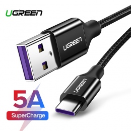 Ugreen USB C kabel 5A Supercharge USB typu C kabel do Huawei p20 lite szybkie ładowanie szybka ładowarka kabel do Samsung S9 8 u