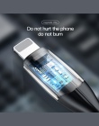Baseus stalowy ze stopu projekt oświetlenia kabel USB do telefonu iPhone xs max 1 m 2.4A kabel do ładowania dla iPhone X 8 7 6 p