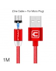 Cafele nowy LED magnetyczny kabel USB dla iPhone Micro USB kabel USB C magnes ładowarka Nylon Cabo do Samsung Xiaomi Huawei