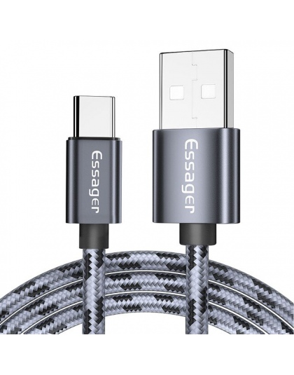Essager USB typu C kabel 3 m do Samsung Xiaomi Redmi Note 7 K20 Pro telefon komórkowy szybkie ładowanie USBC typu c przewód USB-