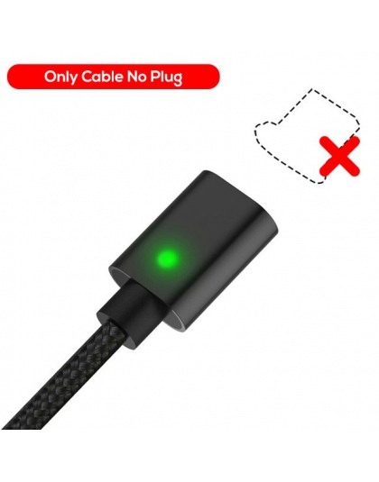 TOPK F-Line1 magnetyczny Micro USB kabel wskaźnik LED ulepszony Nylon pleciony synchronizacja danych USB ładowarka kabel do port