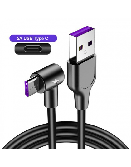5A Supercharge USB typu C kabel do Huawei P20 Lite P30 Pro szybkie szybkie ładowanie ładowarka kabel USB C do Samsung S10 s9 USB